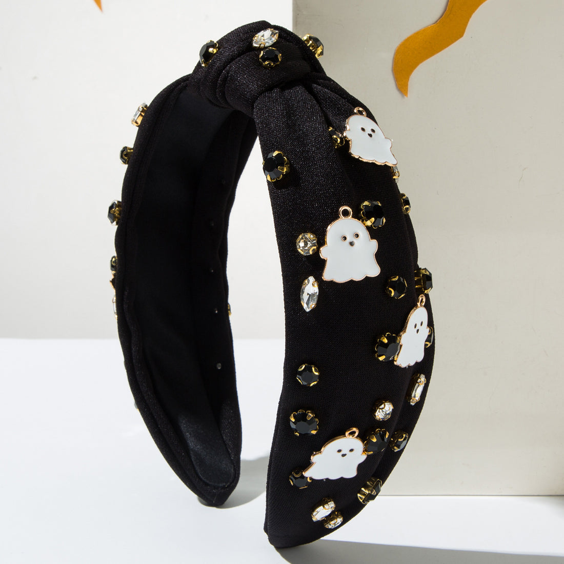 White Ghost Ornaments Halloween Fabric Headband Hair Accessories Wholesale