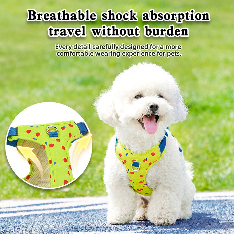 Back Straps Reflective Vest Adjustable Anti-Choke Pet Dog Harness