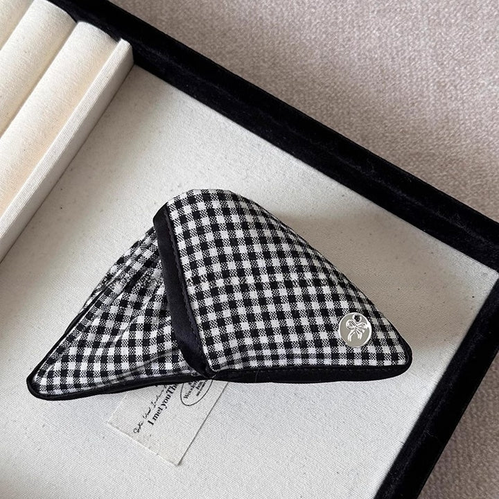 Black White Plaid Triangle Creative Hair Clip New Hair Accessories Wholesale