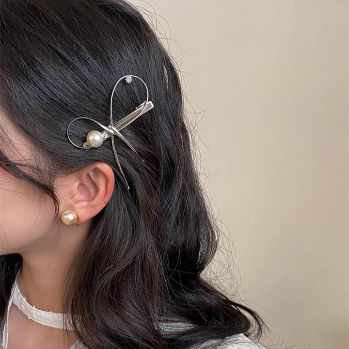 Alloy Wire Wrapped Bow-knot Duckbill Hair Clip Hair Accessories Wholesale