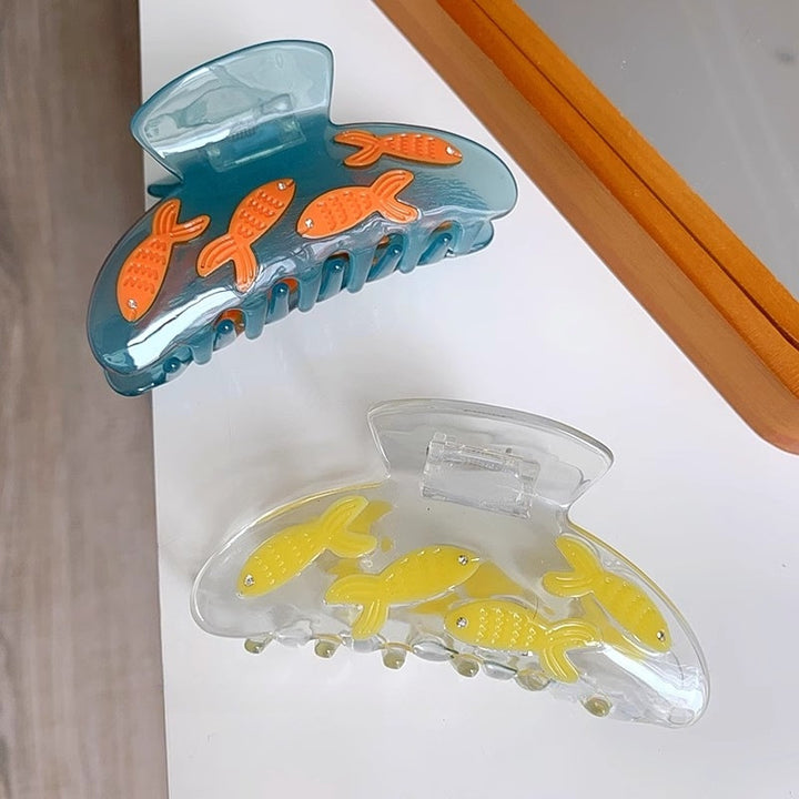 Goldfish Acetate Grab Clip Plate Hair Claw Hair Accessories Wholesale