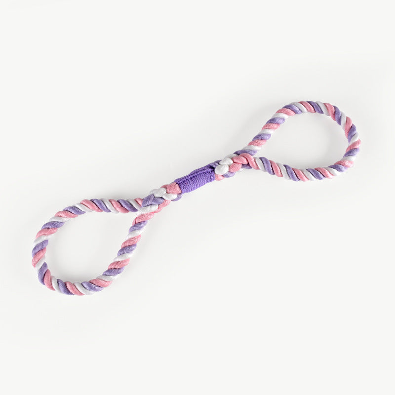 Woven Eco Cotton Nautical Knot Interactive Training Pet Chew Toy