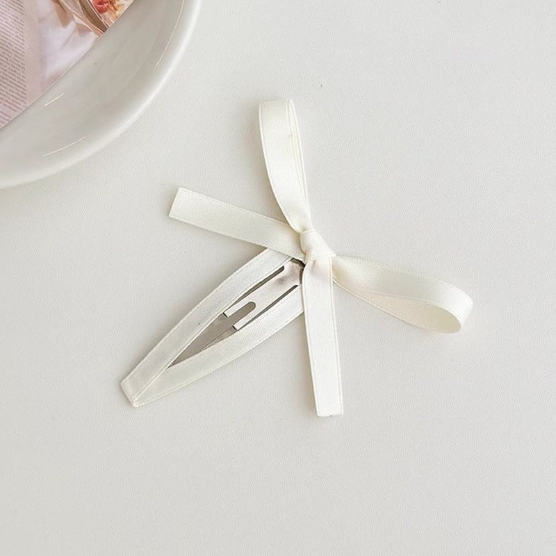 Fashion Ribbon Bow Bangs Hair Clip Side Clip Hair Accessories Wholesale