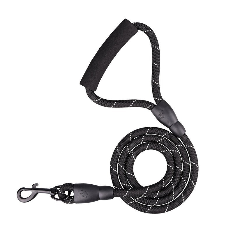 Sponge Handle Reflective Nylon No-Pull Pet Training P-type Leash