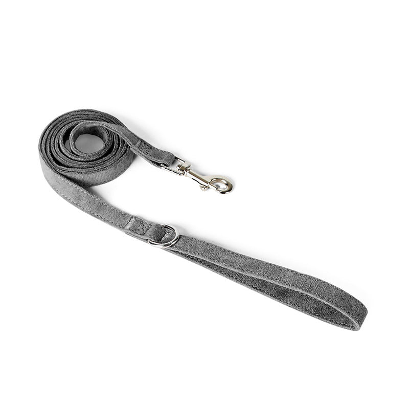 Light Comfort Dazzle Fabric Anti-Choke Pet Harness Leash Set