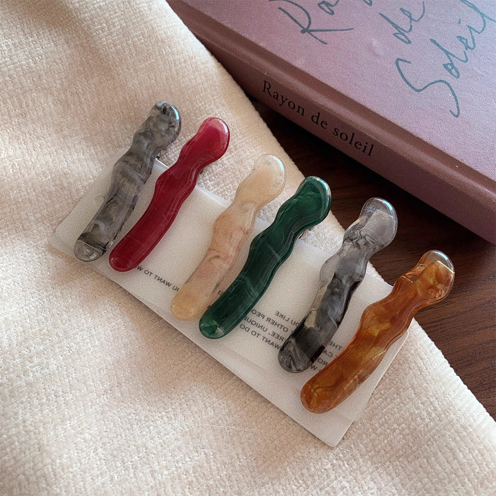 Twisted Strip Acrylic Wavy Duckbill Clip Hair Clip Hair Accessories Wholesale
