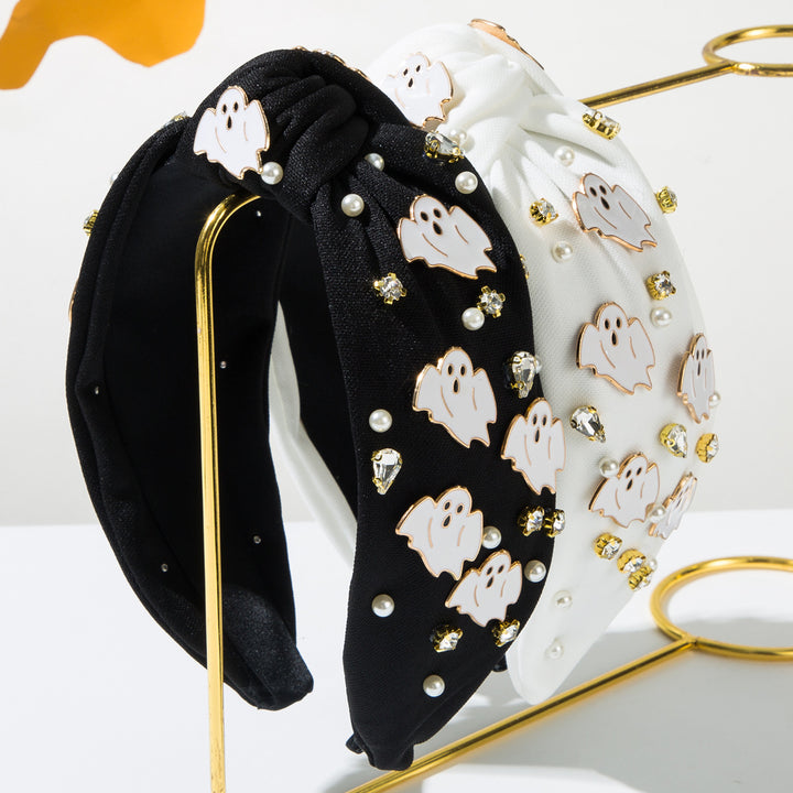Ghost Ornaments Rhinestones Halloween Headband Hair Accessories Wholesale
