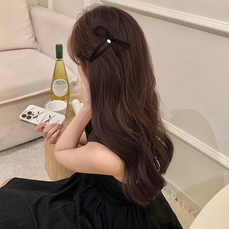 Fashion Ribbon Bow Bangs Hair Clip Side Clip Hair Accessories Wholesale