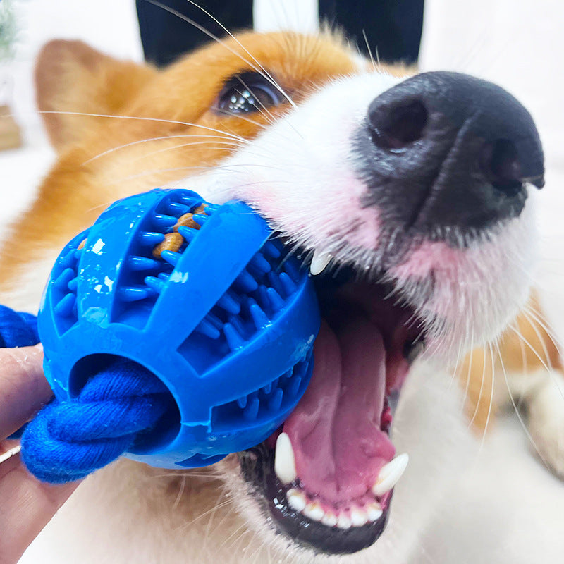 Cleaning Teeth Grinding Leaking Food Ball Cotton Pet Chew Toy