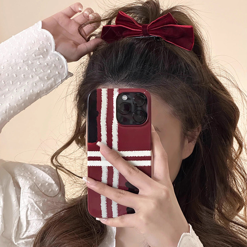 Red Velvet Bow Duckbill Clip Bangs Hair Clip Hair Accessories Wholesale