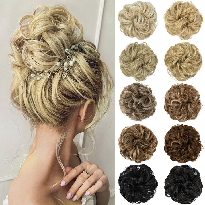 Invisible Fluffy Hair Ball Bun Long Beard Wigs Hair Extensions Wholesale