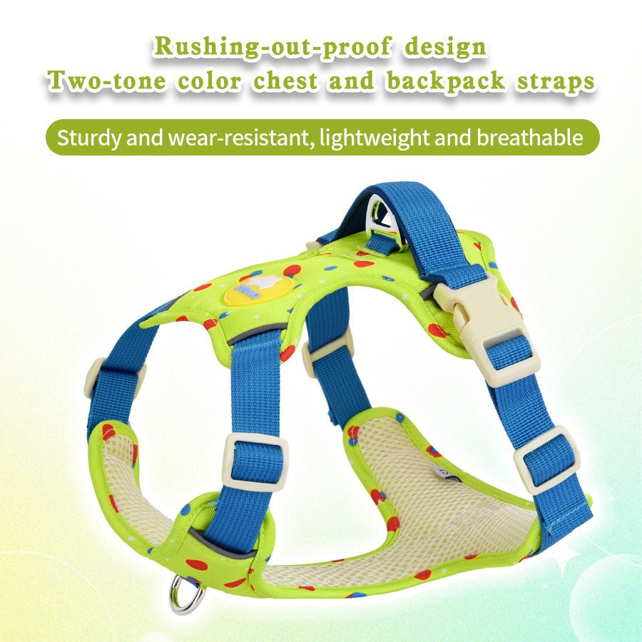 Back Straps Reflective Vest Adjustable Anti-Choke Pet Dog Harness