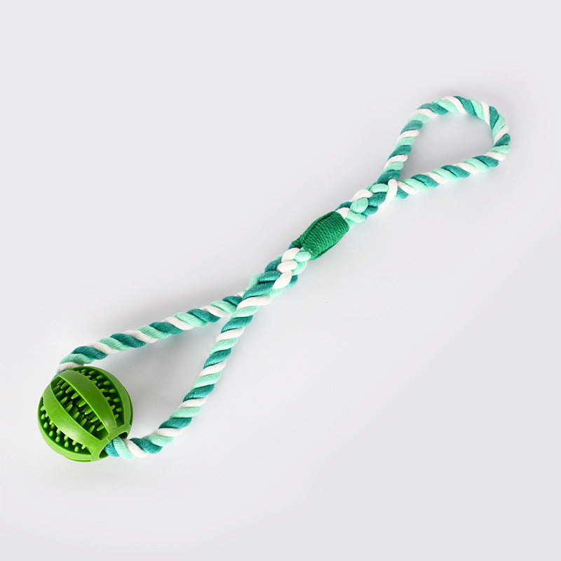 Cleaning Teeth Leaking Food Round Ball Cotton Pet Chew Toy