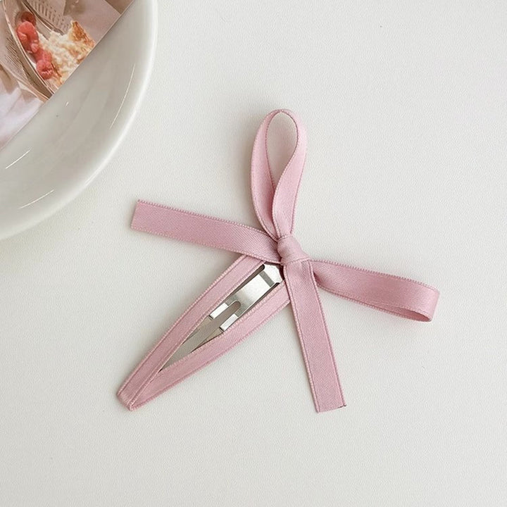 Fashion Ribbon Bow Bangs Hair Clip Side Clip Hair Accessories Wholesale
