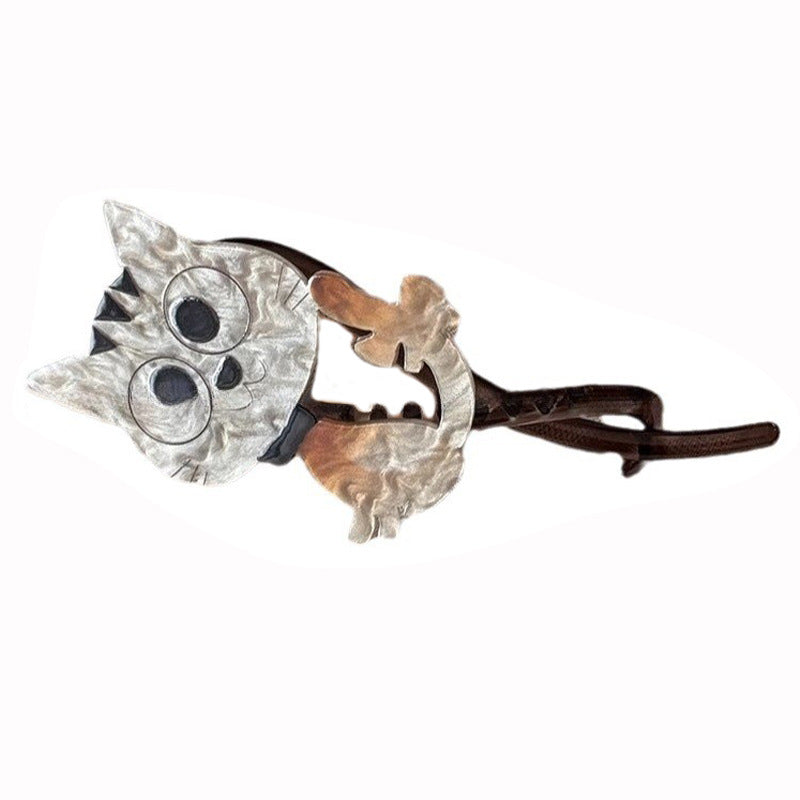 Cute Kitten Resin Hair Twist Clip Hair Clip Hair Accessories Wholesale