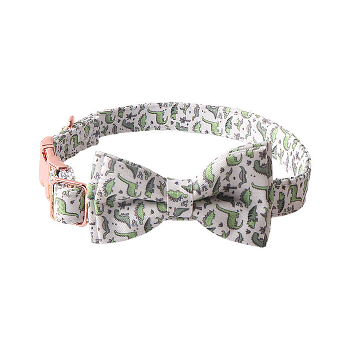 Cute Cake Donuts Sunflower Bow Gold Buckle Pet Dog Cat Collar