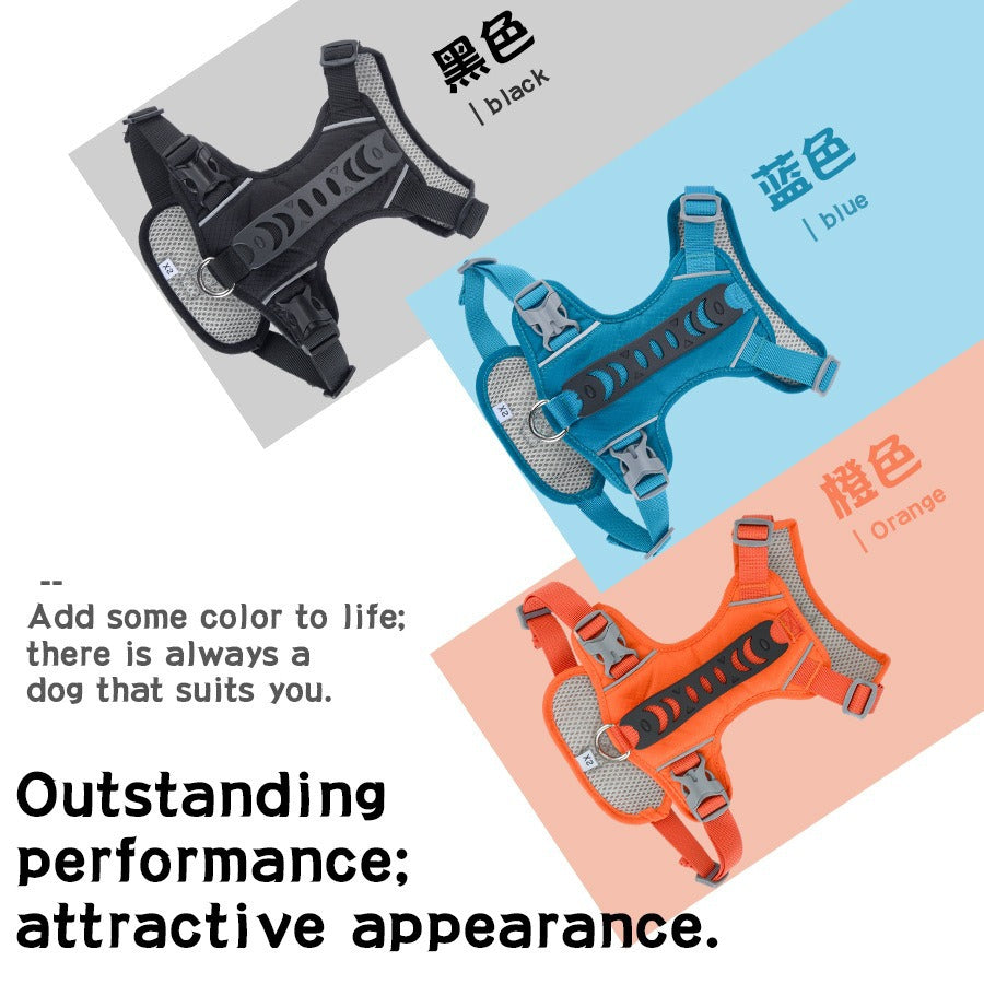 Close Control Handle Reflective Rushing-out-proof Pet Harness