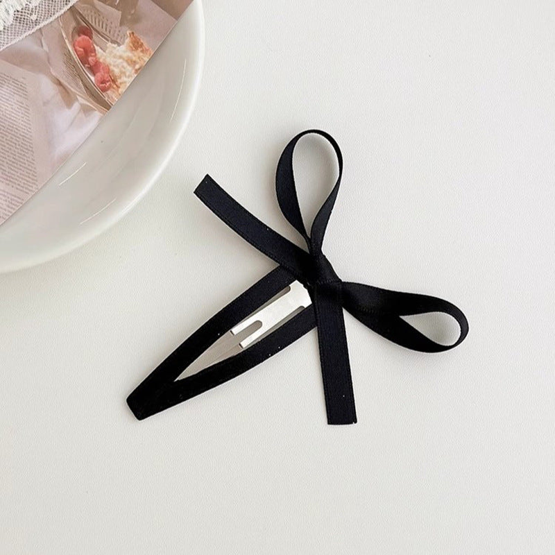 Fashion Ribbon Bow Bangs Hair Clip Side Clip Hair Accessories Wholesale