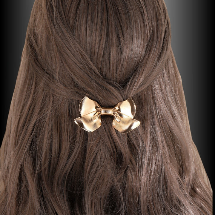 Bow Alloy Spring Ponytail Hair Clip Hair Accessories Wholesale