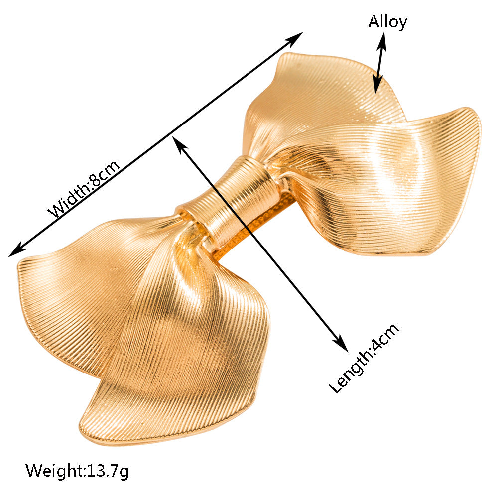Bow Alloy Spring Ponytail Hair Clip Hair Accessories Wholesale