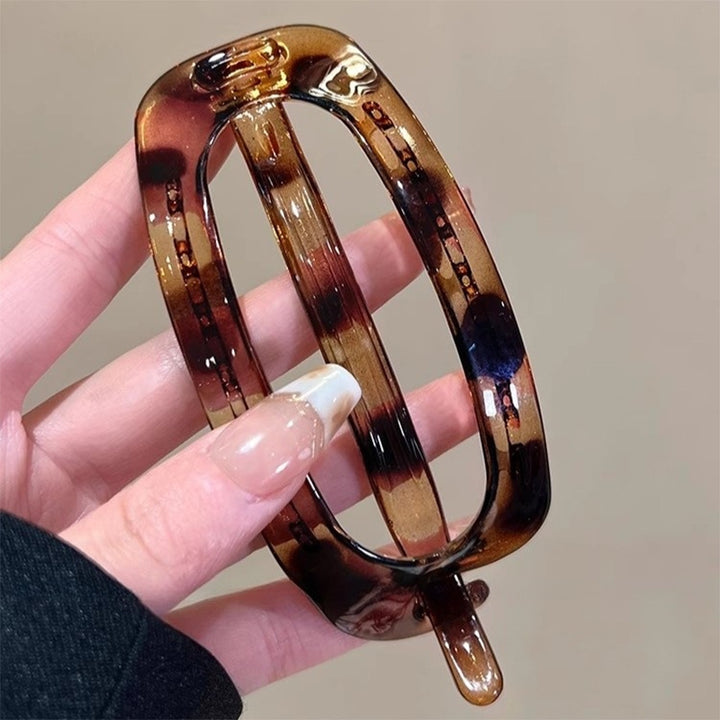 Glossy Resin Oval Twist Clip Updo Hair Clip Hair Accessories Wholesale