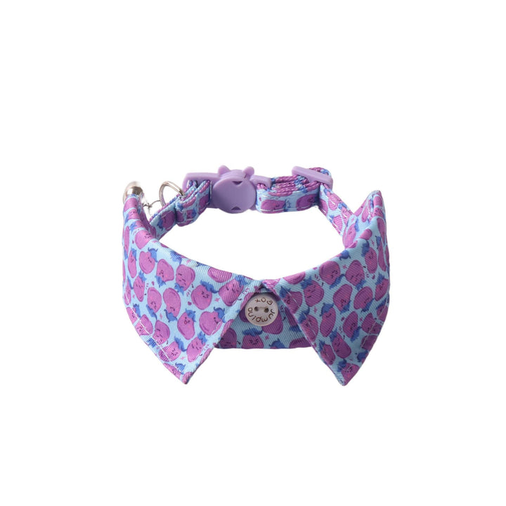Tomato Eggplant Series Fake Collar Belt Buckle Pet Cat Collar