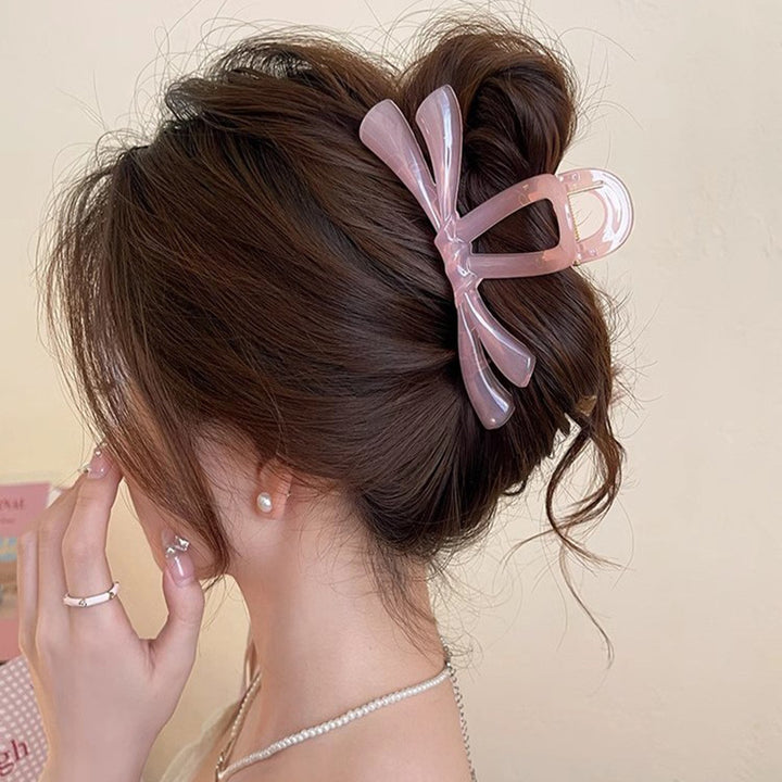 Jelly Color Bow Grab Clip New Hair Claw Hair Accessories Wholesale
