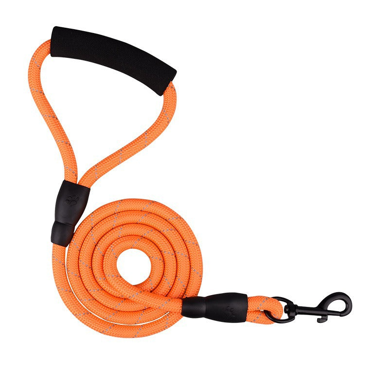 Sponge Handle Reflective Nylon No-Pull Pet Training P-type Leash
