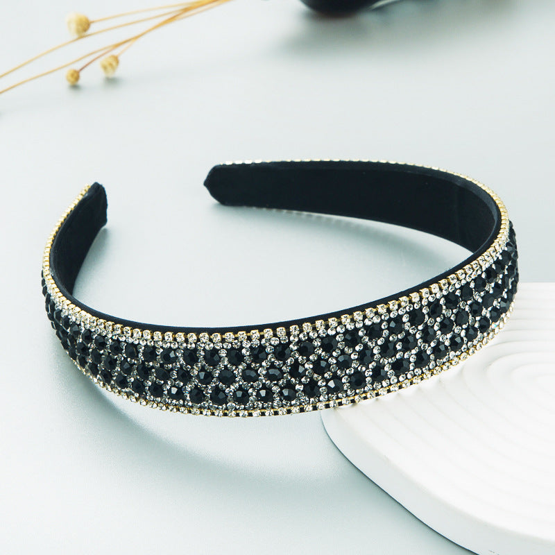 Colorfull Luxury Rhinestone Non-slip Headband Hair Accessories Wholesale