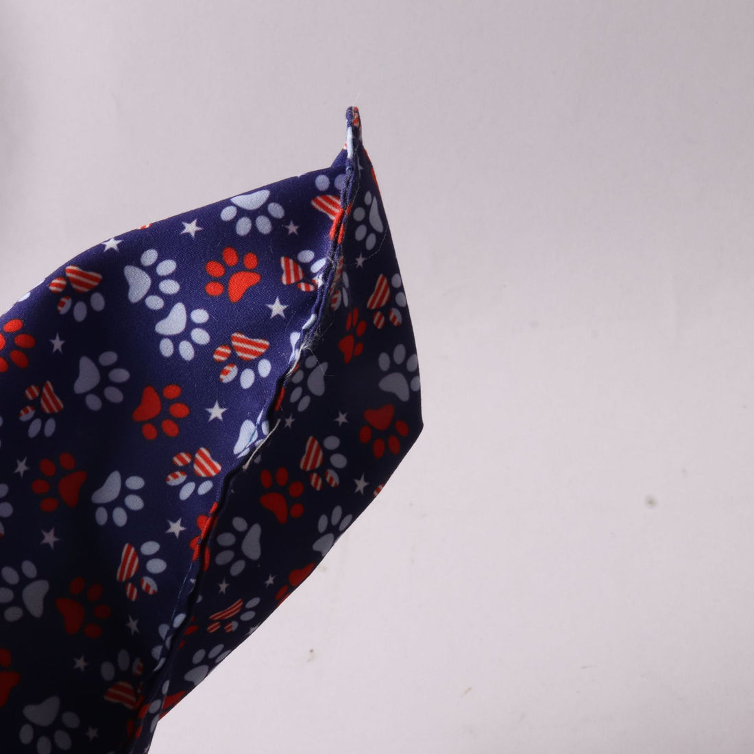 Blue Red Flag Double Side Triangle Towel Saliva Pet Bib Scarf