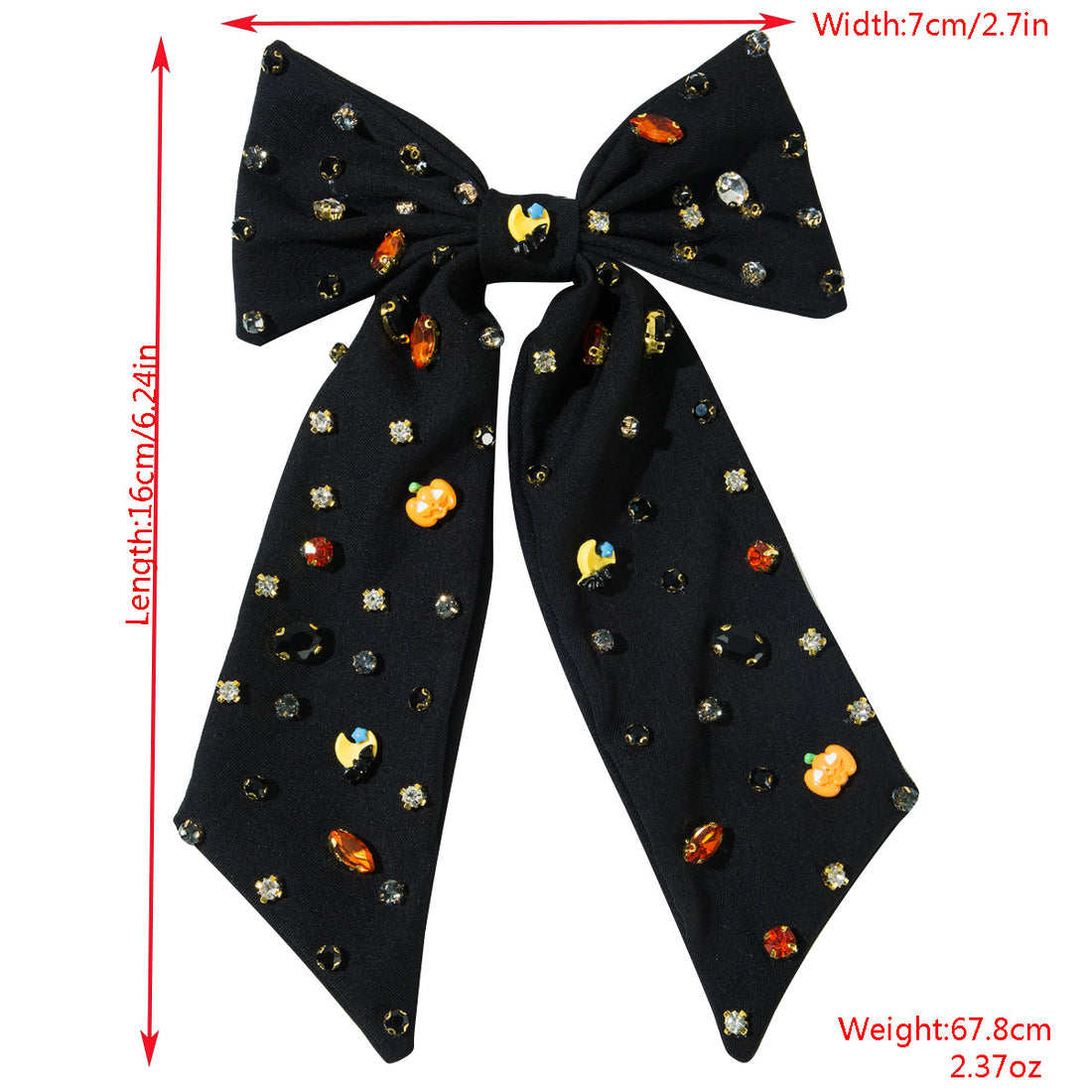 Pumpkin Ghost Fabric Bows Halloween Hair Clip Hair Accessories Wholesale