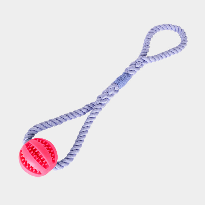 Cleaning Teeth Leaking Food Round Ball Cotton Pet Chew Toy