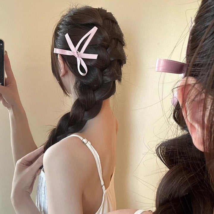 Fashion Ribbon Bow Bangs Hair Clip Side Clip Hair Accessories Wholesale