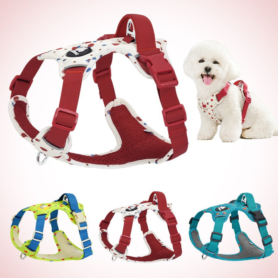 Back Straps Reflective Vest Adjustable Anti-Choke Pet Dog Harness