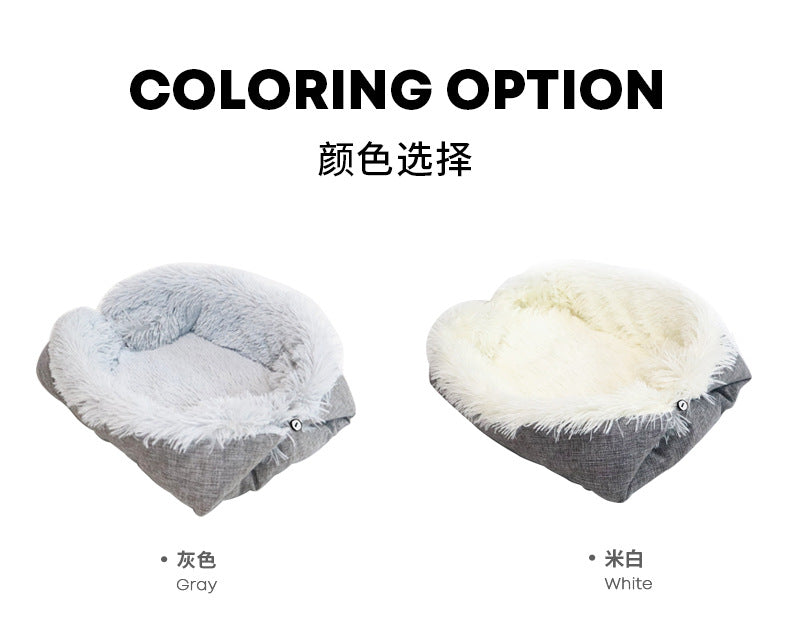 Warm Soft Long Plush Comfortable Cat Bed Double Side Pet Pad