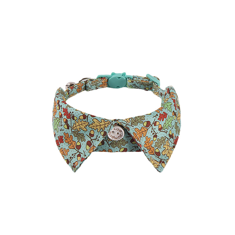 Halloween Christmas Holiday Fake Collar Belt Buckle Pet Cat Collar