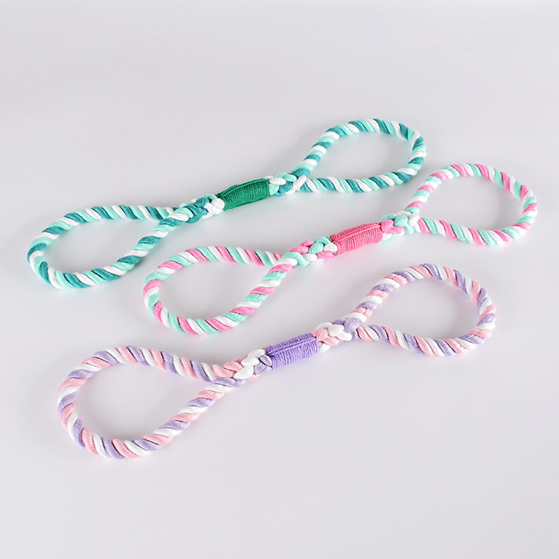 Woven Eco Cotton Nautical Knot Interactive Training Pet Chew Toy