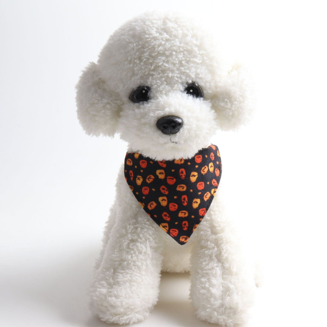 Halloween Pumpkin Print Triangle Towel Saliva Bib Bow Pet Collar