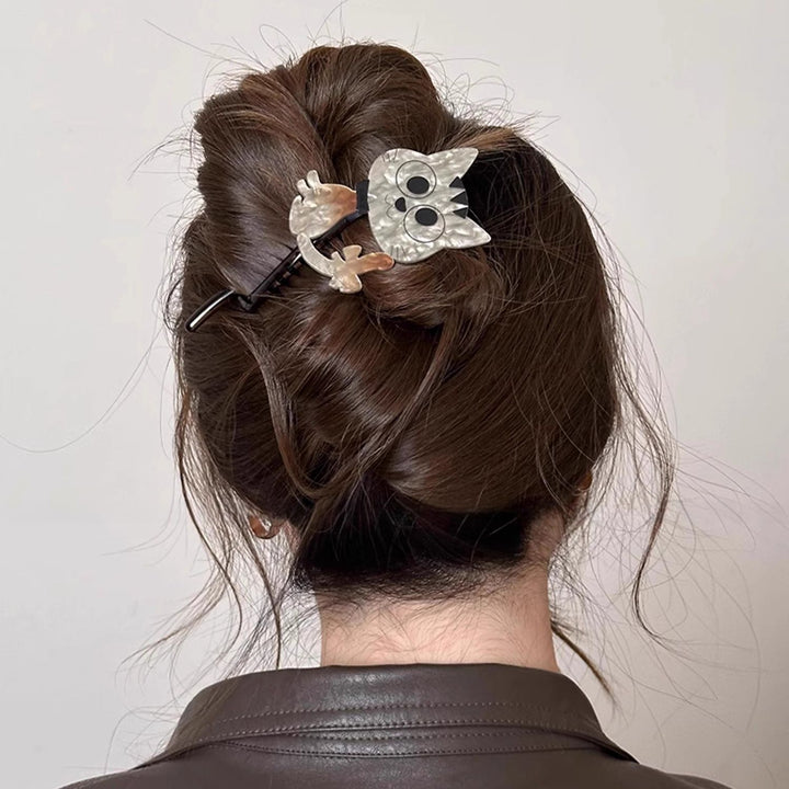 Cute Kitten Resin Hair Twist Clip Hair Clip Hair Accessories Wholesale