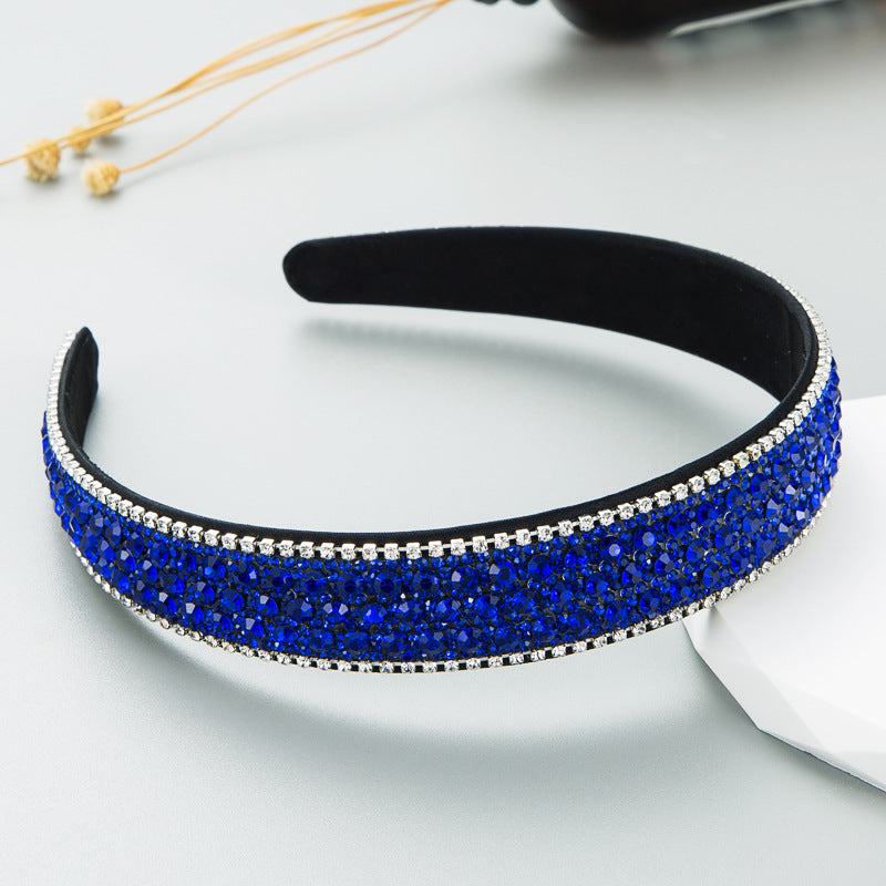 Colorfull Luxury Rhinestone Non-slip Headband Hair Accessories Wholesale