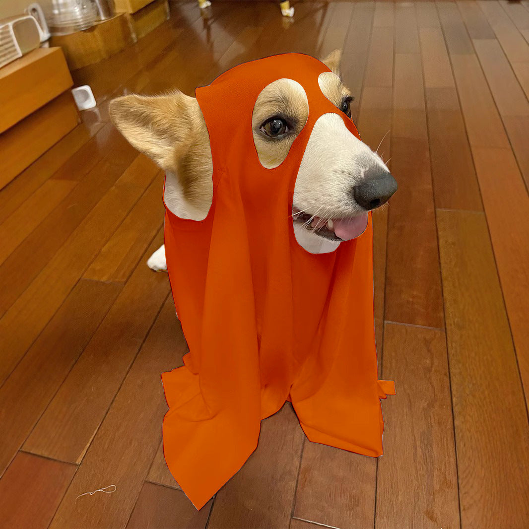 Halloween Party Ghost Costume Props Pet Clothing Cape Apparel