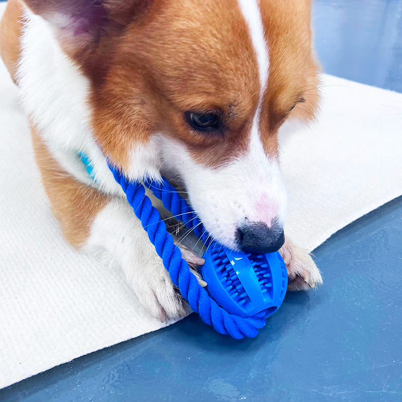 Cleaning Teeth Grinding Leaking Food Ball Cotton Pet Chew Toy