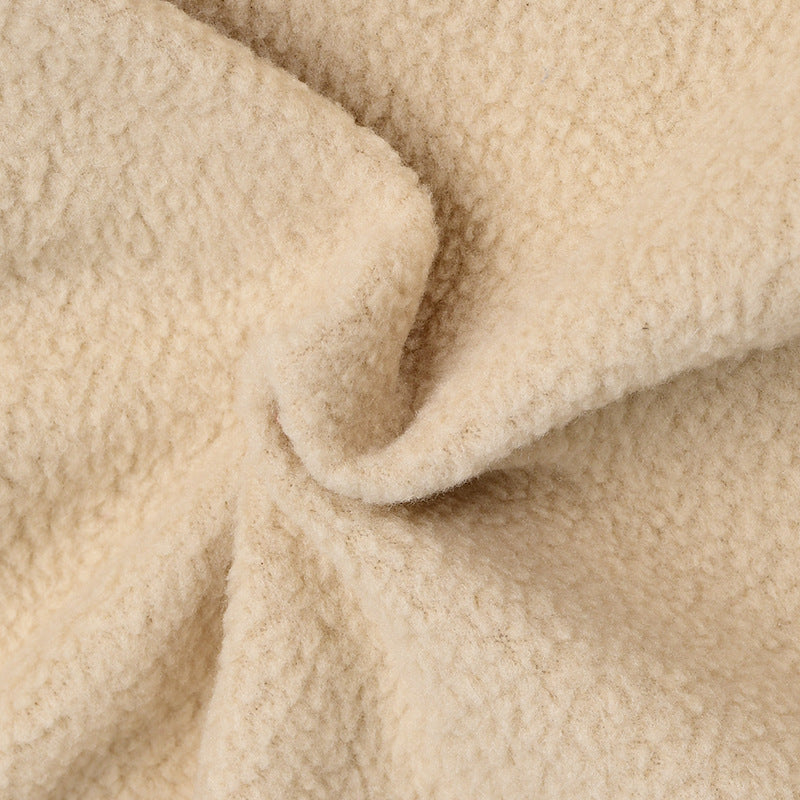 Warm Flannel Bear Printed Windproof Pet Small Dog Clothes Apparel