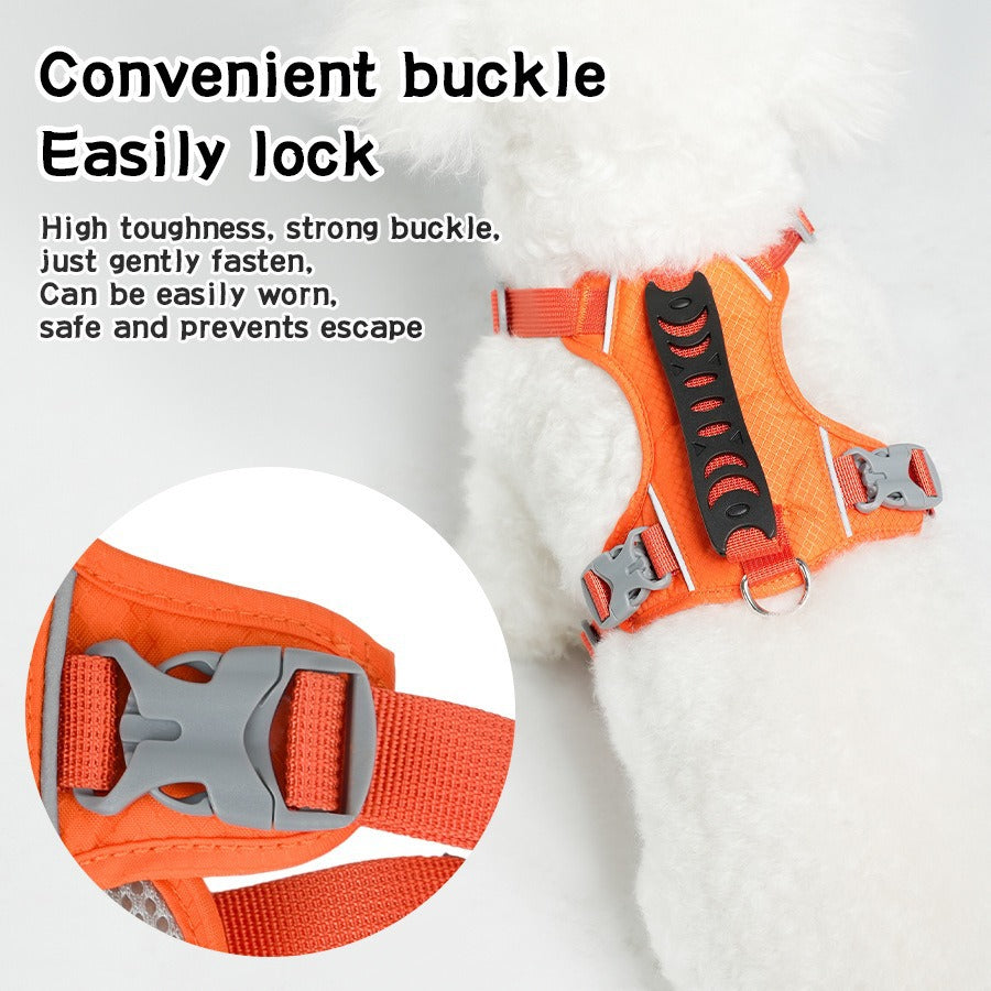 Close Control Handle Reflective Rushing-out-proof Pet Harness
