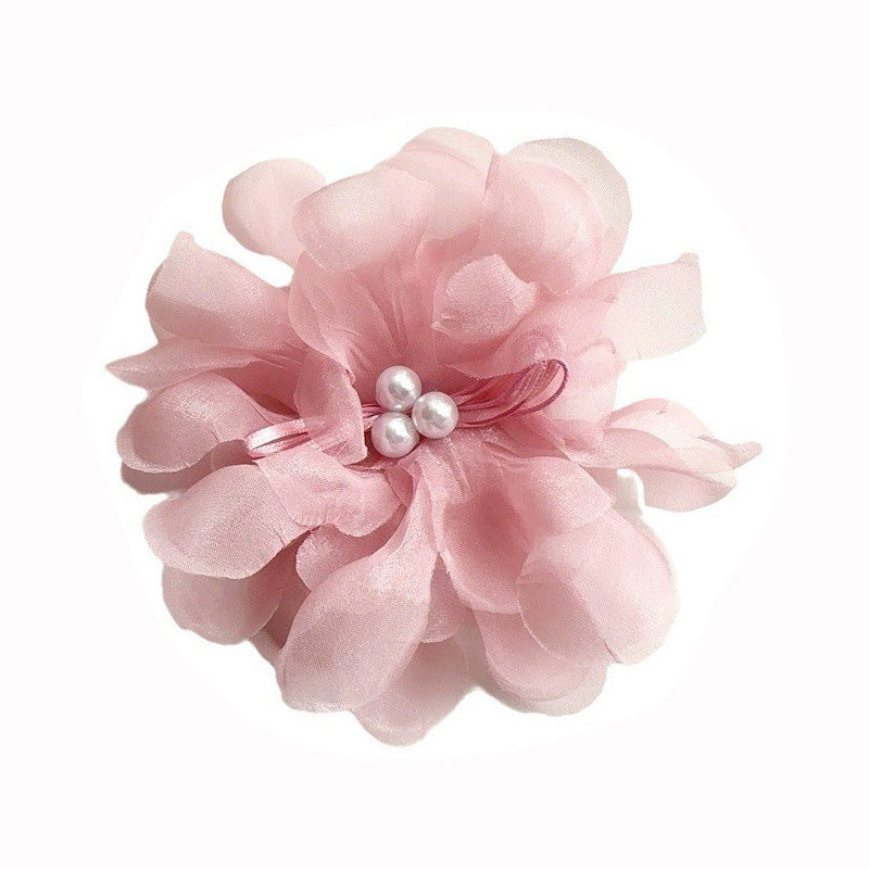 Mesh Double Flower Grab Clip Elegant Hair Claw Hair Accessories Wholesale