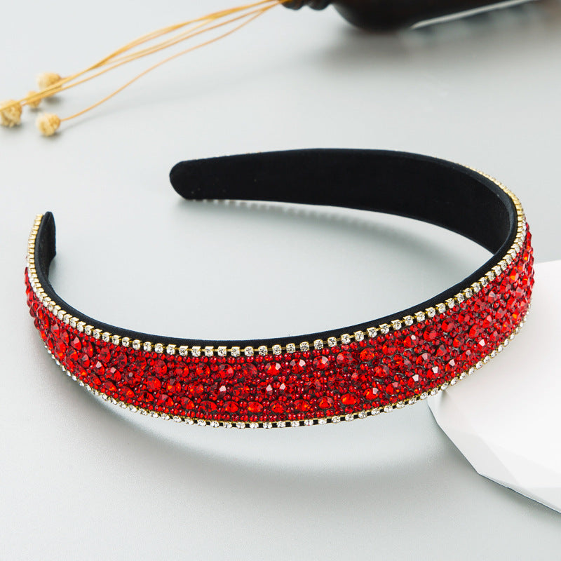 Colorfull Luxury Rhinestone Non-slip Headband Hair Accessories Wholesale