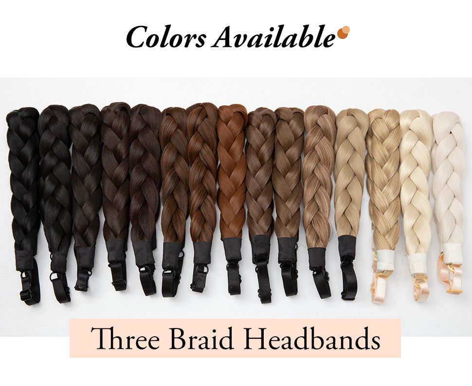 Fishbone Three Strand Braids Hair Braid Headband Hair Extensions Wholesale
