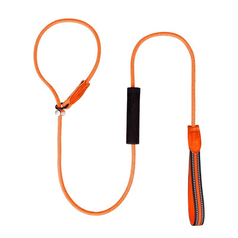 Diving Fabric Handle Reflective No-Pull Pet Training P-type Leash