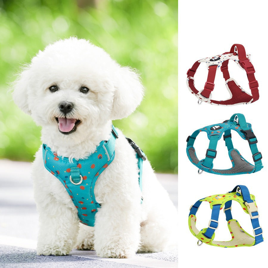 Back Straps Reflective Vest Adjustable Anti-Choke Pet Dog Harness