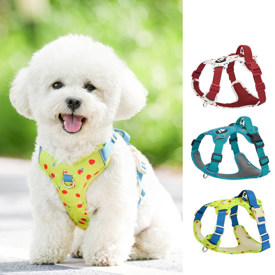 Back Straps Reflective Vest Adjustable Anti-Choke Pet Dog Harness